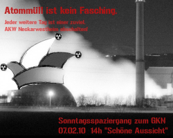 Weiterlesen: Atommüll ist kein Fasching Weiterlesen: Atommüll ist kein Fasching